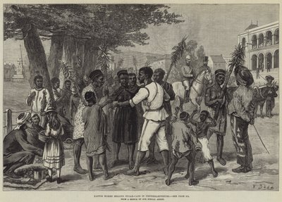 Kaffir Women selling Sugar-Cane in Pietermaritzburg by Frank Dadd
